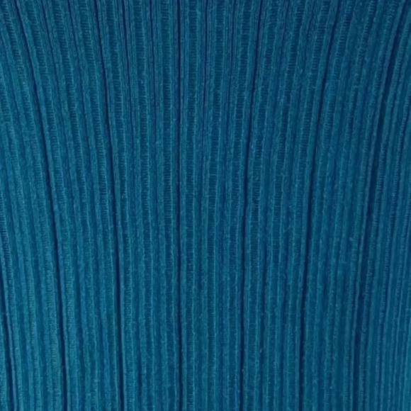 White House Black Market | Aqua Teal Sleeveless Open Front Waterfall Cardigan M - Picture 5 of 5